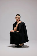 Oversize Form Siyah Blazer Ceket